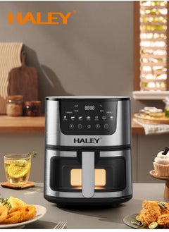 Buy Wtrtr HALEY Air Fryer 7L with Window, 2000W stainless steel air fryer oven led touch screen oilless, ptfe free, dishwasher safe,2 Years Warranty (7L) in UAE