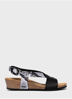 Buy Salamanque Strappy Mid Heel Wedges in UAE