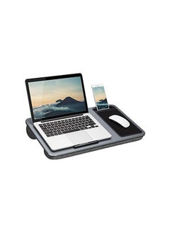 اشتري Home Office Lap Desk with Mouse Pad and Phone Holder grey Carbon في السعودية