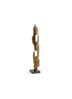 Buy Array Long Metal Sculpture 12X12X68Cm - Brass Antique in UAE