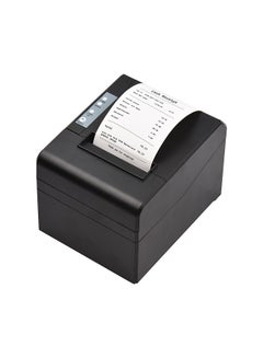 Buy Thermal Receipt Printer 80mm Desktop Direct Thermal Printing USB+LAN Connection 300mm/s High Speed with Auto Cutter Support ESC/POS in UAE