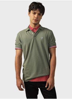 Buy Embroidered Logo Polo T-shirt in Saudi Arabia