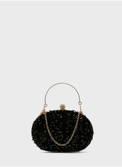 Buy Sequin Round Clutch Bag in UAE