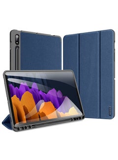 Buy Samsung Tab S7 Case 2020/Galaxy Tab S8 Case 2022 11 inch with Pencil Holder, Durable Shockproof Flip Slim Case, Auto Wake Sleep, Smart Magnetic Cover, Trifold Protective Case for Samsung Tab S7/S8 in Saudi Arabia
