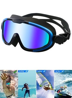 Buy Professional Swimming Goggles With Anti Fog, UV Protection, HD Clear Vision For Swimming Surfing Snorkeling, These Mirrored Sports Goggles Can Also Be Used For Racing,Trekking, Skydiving, Water Sports in Saudi Arabia