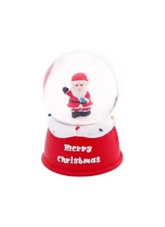 Buy Crystal Christmas Snow Globes with Automatic Snowfall Music and LED Santa Claus Lights, Christmas Decorations for Living Rooms and Bedrooms Small Size in Egypt