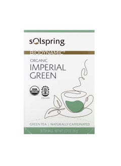 Buy Solspring Biodynamic Organic Imperial Green Tea 18 Tea Bags 1.27 oz 36 g in UAE