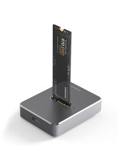 اشتري M.2 to USB Docking Station, USB 3.1 Gen 2 10Gbps, High Speed M.2 to USB C Data Transfer External Hard Drive Enclosure, Base Case RTL9210B Chips for 2230/2242/2260/2280 SSD في الامارات
