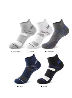 اشتري 5 PairsMen's Athletic Socks - Low Cut, Sweat Wicking, Anti-Odor, Comfortable for All Season - Ideal for Activity, Running, and Everyday Use - The Ultimate Sock Set في السعودية