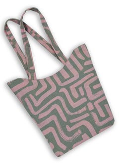 Buy casual printed linen tote bag W230001A in Egypt