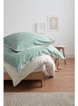 اشتري Single Winter Jersey Duvet Set 135 x 200 cm, Sage Combo في الامارات