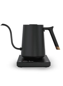 Buy Gooseneck Electric Kettle, 1350w Pour Over Coffee Kettle, Electric Kettle with Temperature Control, Stainless Steel Fish Smart Kettle for Coffee & Tea, Matte Black 800 Ml in Saudi Arabia