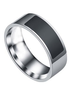 Buy Multifunctional NFC Digital Ring (Size - 10) Silver/Black in Saudi Arabia