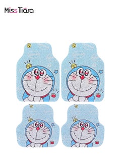 اشتري 4-Piece Universal Fit Car Mat Set with Cute Cartoon Pattern في الامارات