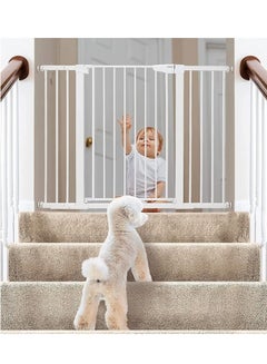 Buy Baby Gate Auto Close Safety Baby Gate Stairs Safety Gate Safety Baby Gate for Stairs Doorways Perfect for Baby Toddlers and Pet Dogs-No Drilling Required (Secure Gate+30CM) in UAE