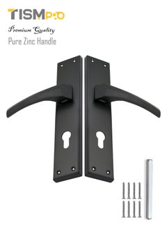 Buy Mortise Zinc door Handle (TP-2001 Matt Black) in Saudi Arabia