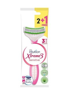 اشتري Xtreme3 Disposable Razor For Women, 2+1 Pack في الامارات