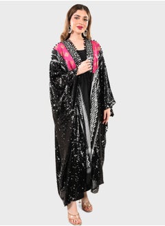 اشتري Cape Sleeve Embellished Jalabiya في السعودية