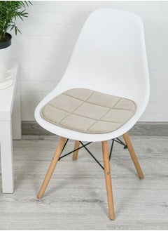 Buy Micro Velour Chair Pillow Beige 38X39 Cm, Enhance Your Seating Comfort in UAE