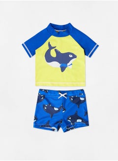 Buy Baby Boys Dolphin Rashguard Set in Saudi Arabia