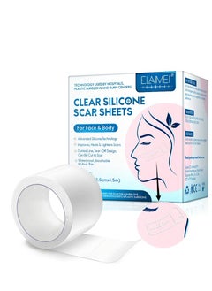 Buy Professional Silicone Patch for Burn Skin Facial Repair, Plastic Surgery Scar, Transparent Acne Scar Roller, Scar Removal Sheet in Saudi Arabia