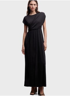 Buy Draped Detail Tiered Dress in UAE