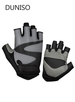 اشتري Cycling Gloves Workout Gloves for Men and Women Exercise Gloves for Weight Lifting, Cycling, Gym, Training, Breathable and Snug fit L في الامارات