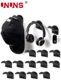 Buy 12 PCS Hat Rack For Wall,Hat Hook For Baseball Caps,Upgraded Adhesive Hat Holder,No Drilling,Strong Hat Hooks For Ear Headbands in Saudi Arabia