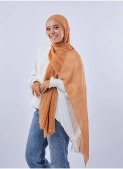 اشتري Plain Viscose Scarf Mustard For Women في مصر