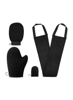 اشتري Self Tanning Mitt Applicator Kit 4 in 1 Self Applicator Set with Exfoliating Glove,Tan Mitt Applicator,Tanning Back Lotion Applicators for Your Back Face Mitt, Set of 4 في الامارات