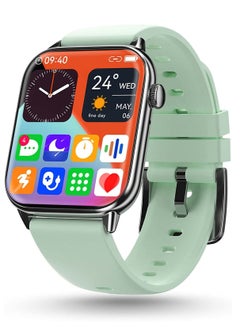 اشتري Smart watch for Men, Women - Mint Green, Pebble Orion Max, Wireless Charging, 1.91"HD Screen, Metallic Body, BT Calling, Fitness Tracker, Sleep & Heart Rate Monitor, 100+ Sport Modes في الامارات