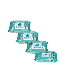 اشتري Baby Wipes With Lid Fliptop(100 Wipes Pack) (Pack Of 4 (400 Wipes)) في السعودية