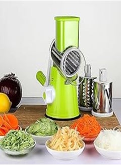 Buy High Quality Rotary Round Manual Mandoline Drum Cheese & Vegetable Cutter Slicer Multifunctional Round Mandoline Grater Potato Kitchen Gadgets Rotary Vegetable Grinder in Egypt