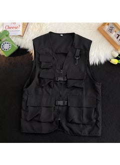 اشتري 2024 Trendy Multi-Pocket Vest for Men Black في السعودية