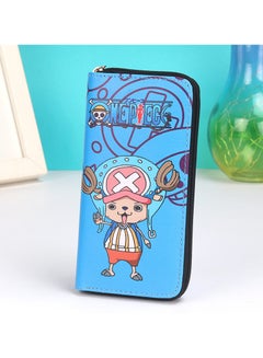 Buy New ONE PIECE Personalized Multi Compartment Capacity Cartoon Long Zipper Wallet in UAE