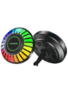 Buy Car Rhythm Atomosphere Light, Car Diffuser Fragrance Lamp with Vent Clip and 5ml Essential Oil Tablet, 24 LED Lights 100 Modes APP Remote Control Multicolor RGB Change in UAE