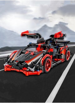 اشتري M Miaoyan LEGO building blocks sports car 1:18 scale quick pull back (pull back system) suitable for boys, teenagers and adults series pull back racing LEGO building block model assembly toys في السعودية