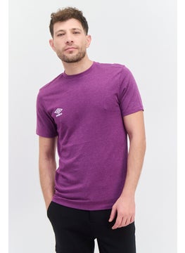 اشتري Men Sportswear Fit Short Sleeves Outdoors T-Shirt, Purple في السعودية