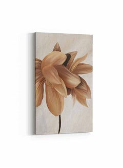 Buy Framed Canvas Wall Art Stretched Over Wooden Frame, Flower Petals Abstract Painting, For Home, Living Room, Office Decor in Saudi Arabia