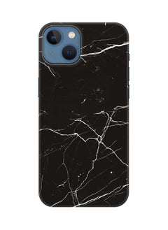 اشتري Case for Apple iPhone 14 Plus Case Slim Snap Classic Series Mobile Cover Hard PC Shield Matte Finish Print - Marble Print Black في الامارات