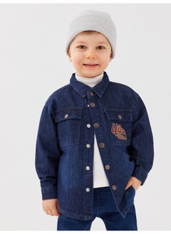 اشتري Long Sleeve Printed Baby Boy Jean Shirt في مصر