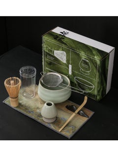 Buy Matcha Tea Set Ceramic Whisk Holder Home Easy Clean Tool Stand Kit Bowl Scoop Gift Ceremony in Saudi Arabia