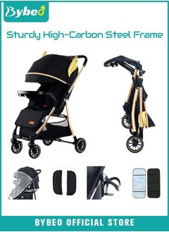 Buy Baby Lightweight Strollers for Toddlers Kids, Infant Portable Travel Stroller With Compact Design, Quick Collect, Sit Lying, 5 Point Safety Harness in UAE