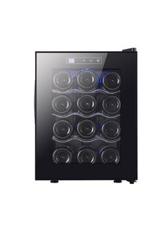 Buy 12 Bottles of Constant Temperature & Humidity Electronic Beverage Cooler Freestanding Compact Mini Wine Fridge Cabinet Refrigerator in UAE