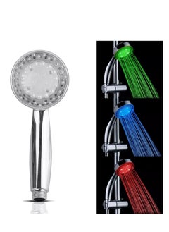 Buy LED Illuminated Shower Head - With Thermal Sensor Automatically Changes Colors According To Temperature, Water Saving And Eco-friendly, Illuminates Water Flow Ideal For Child Safety in Egypt