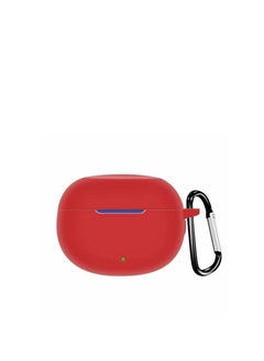 اشتري Realme Buds Air 3 Silicone Protective Portable Case Compatible with Realme Buds Air 3 Headset Body with Hooks (Red) في مصر