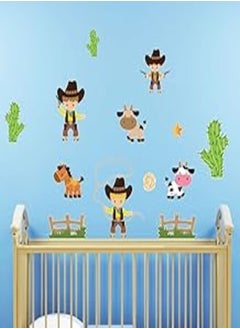 Buy Decorative kids room sticker - Cowboys (60x95cm) in Egypt