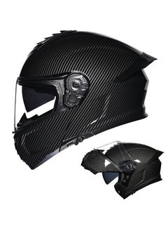 Buy New Double Mirror Helmet Semi Full Cover Four Seasons Motorcycle Helmet in Saudi Arabia