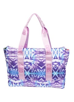 Buy Double Face Tote Bag Multicolor Large Ice watermelon & purple tie dye in Egypt