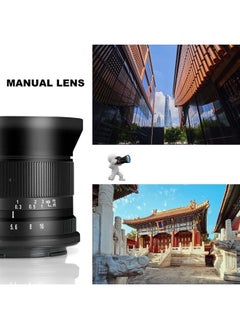 اشتري 7 Artisans 12mm F2.8 Mark Ⅱ Ultra Wide Angle APS-C Manual Focus Prime Lens Compatible for Fujifilm Fuji Camera X-A1 X-A10 X-A2 X-A3 A-at في الامارات